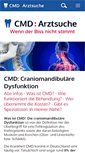 Mobile Screenshot of cmd-arztsuche.de